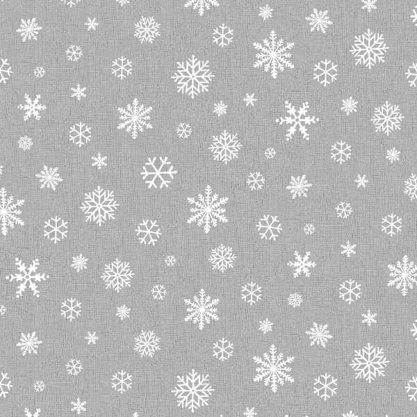 Tischsets Miami Druck Snowflake Grey White 30/45